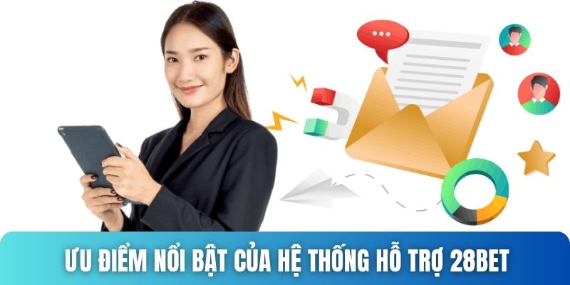 Ưu điểm nổi bật của hệ thống hỗ trợ 28bet Ưu điểm liên hệ cskh 28bet